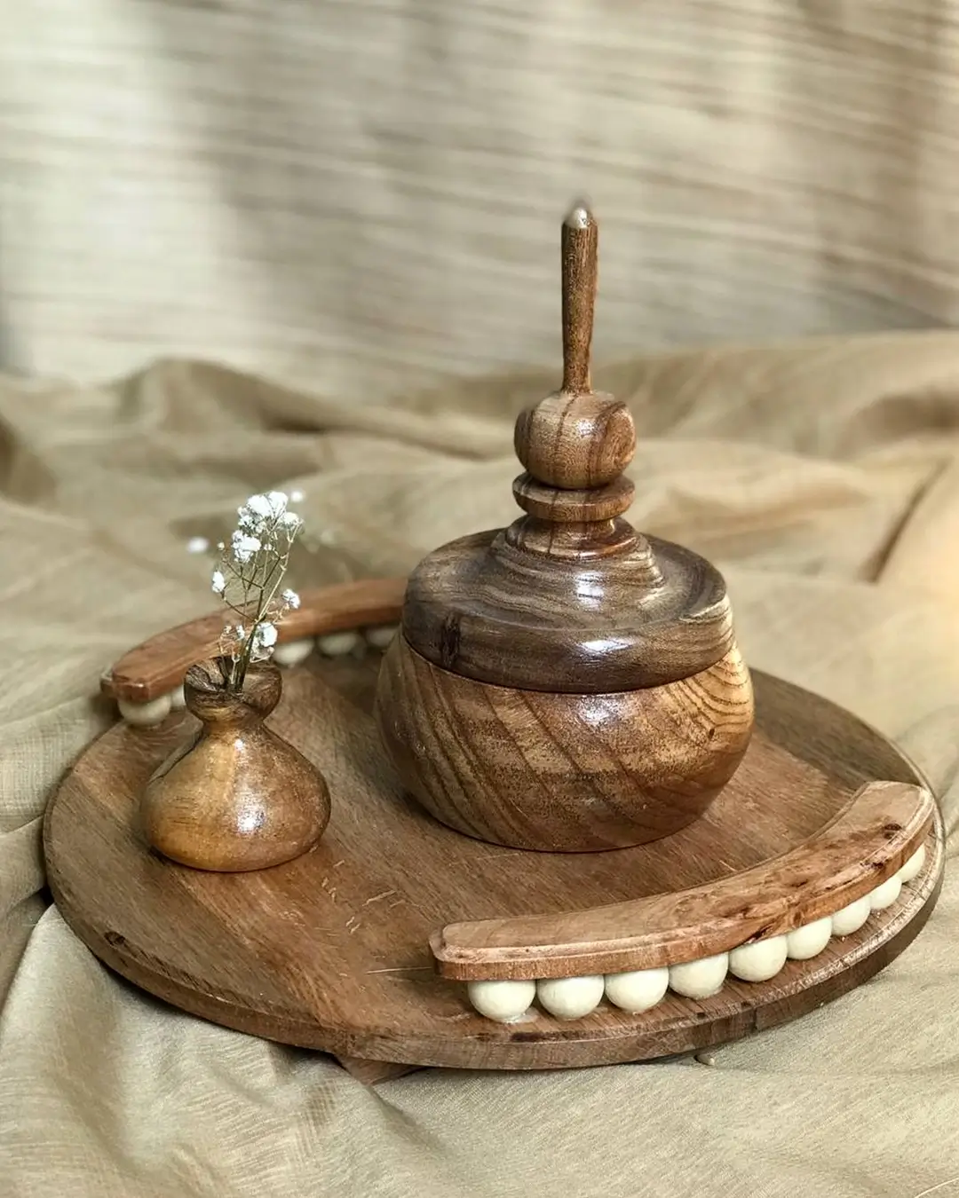 شکلات خوری چوب سنجد و گردو