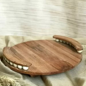 سینی گرد چوبی