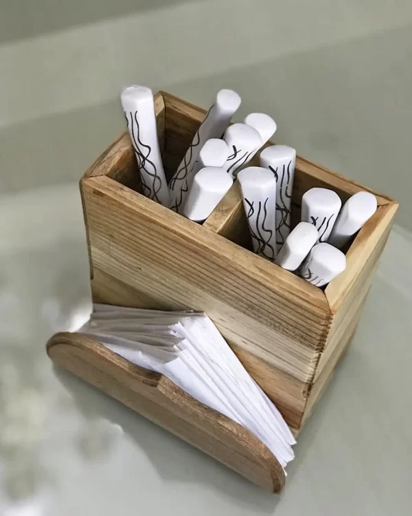 استند قاشق و چنگال چوبی - Image 4
