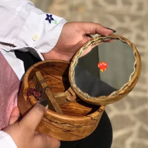 جعبه گرد آینه دار
