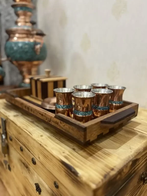 سینی محکم بزرگ راه راه - Image 3