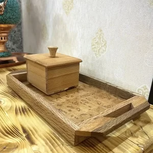 سینی سایز متوسط چوب بلوط